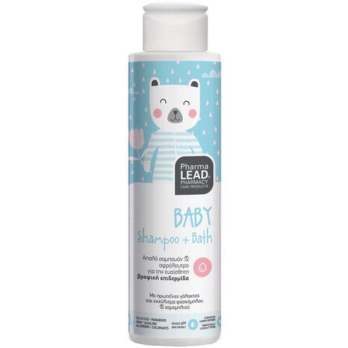 PharmaLead Подарък Baby Shampoo & Bath Бебешки шампоан и душ гел с млечен протеин, градински чай и екстракт от лайка 100ml